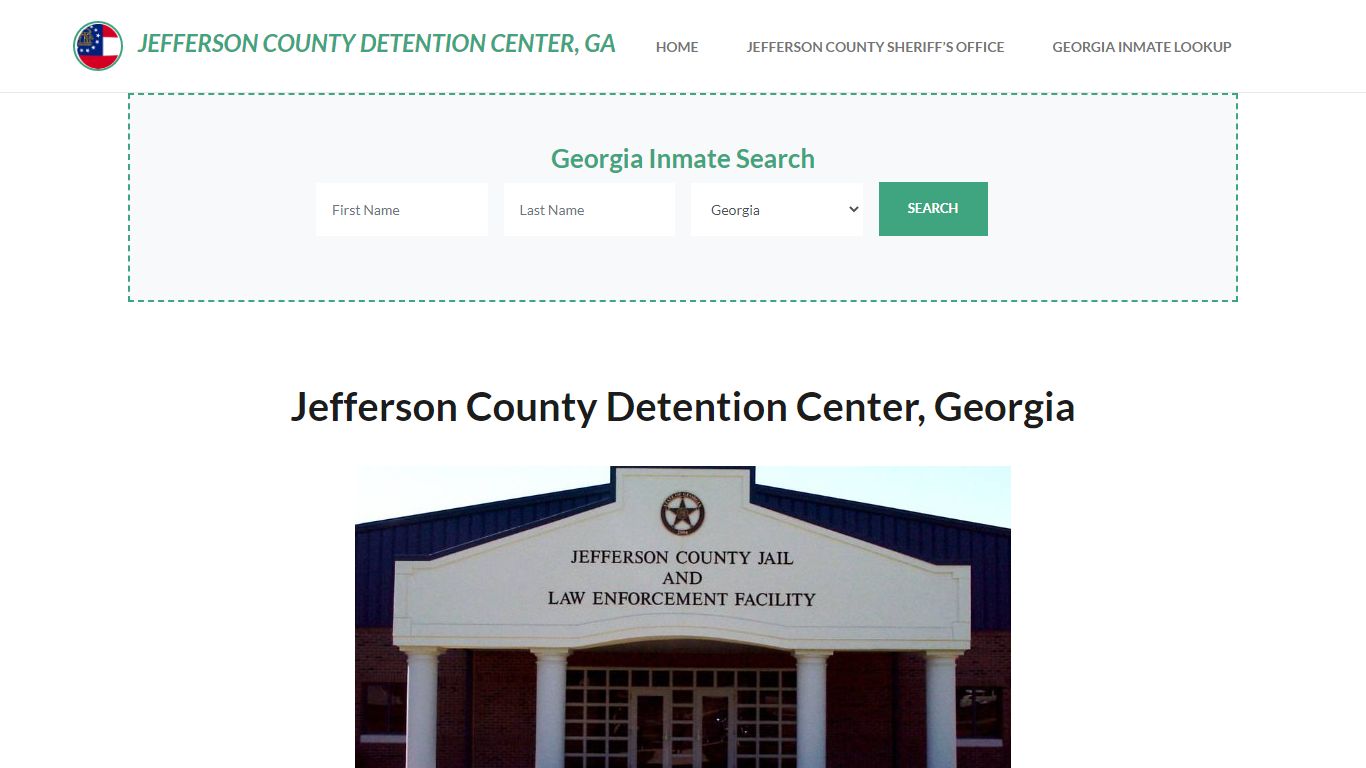 Jefferson County Detention Center, GA Inmate Roster, Offender Search